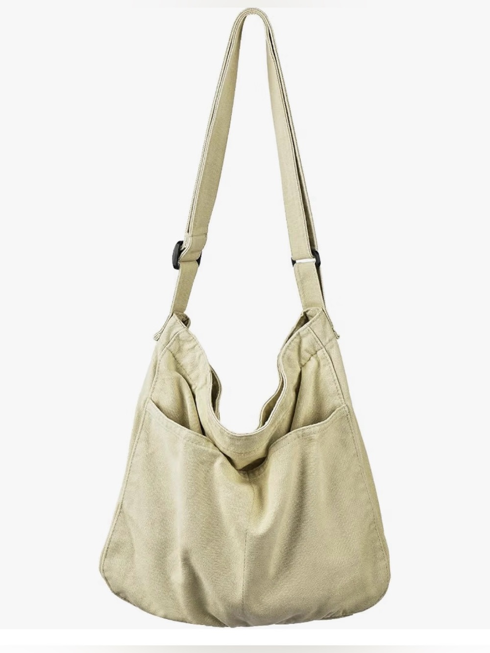 Neutral Beige Hobo Shoulder Bag